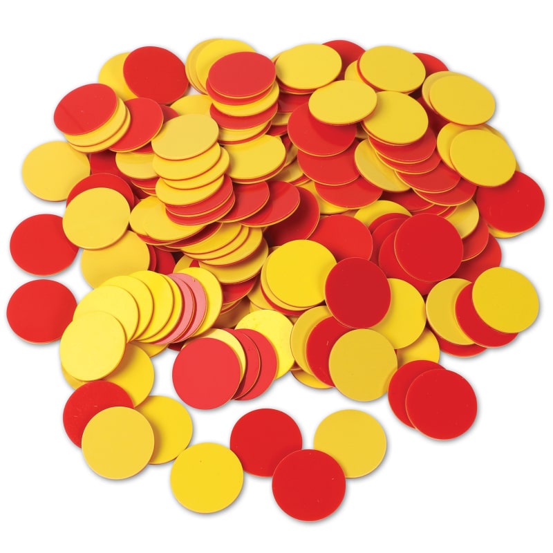 Red & Yellow Counters 200 Pieces