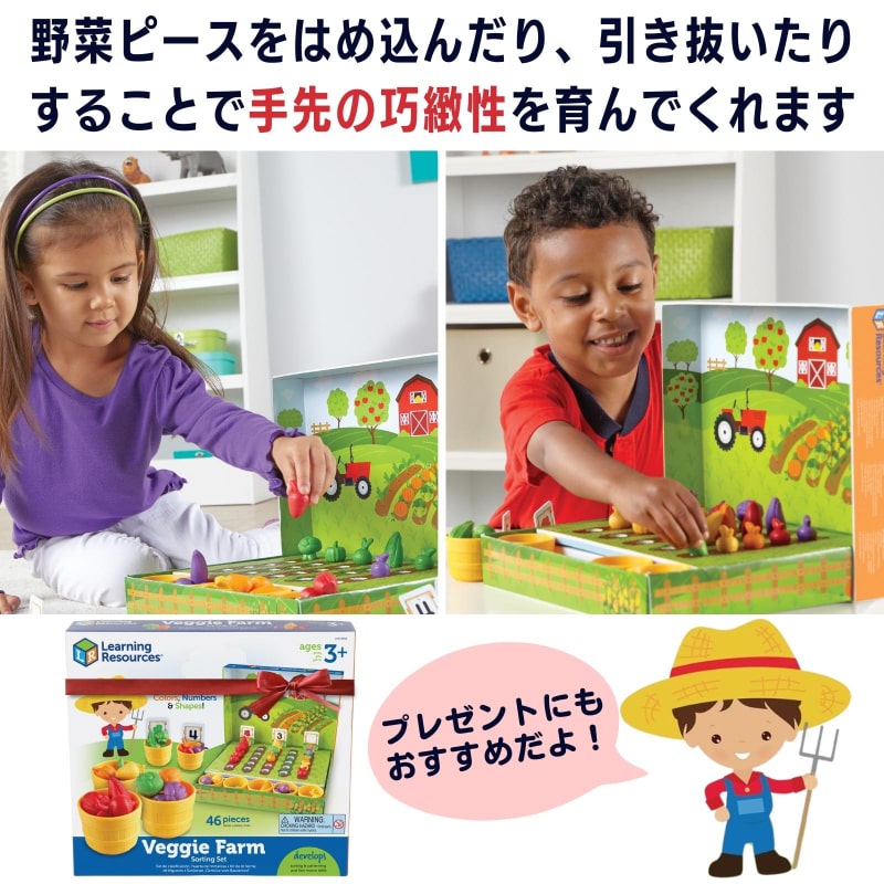 ならべて かぞえて さんすう野菜畑