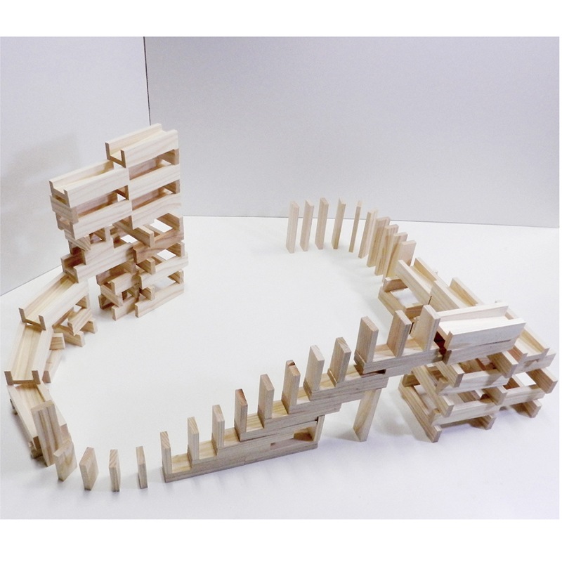 コロカラつみきセット20P・からからつみき54 40枚・ビー玉4個