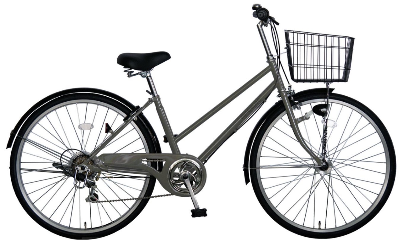 ブリーズ BREEZE 外装6段変速 FBZE-266OL  26インチ オリジナル自転車 街乗り 自転車 鍵 オートライト スタンド 泥除け装備 シティ車 防犯登録無料 ダークグレーGR