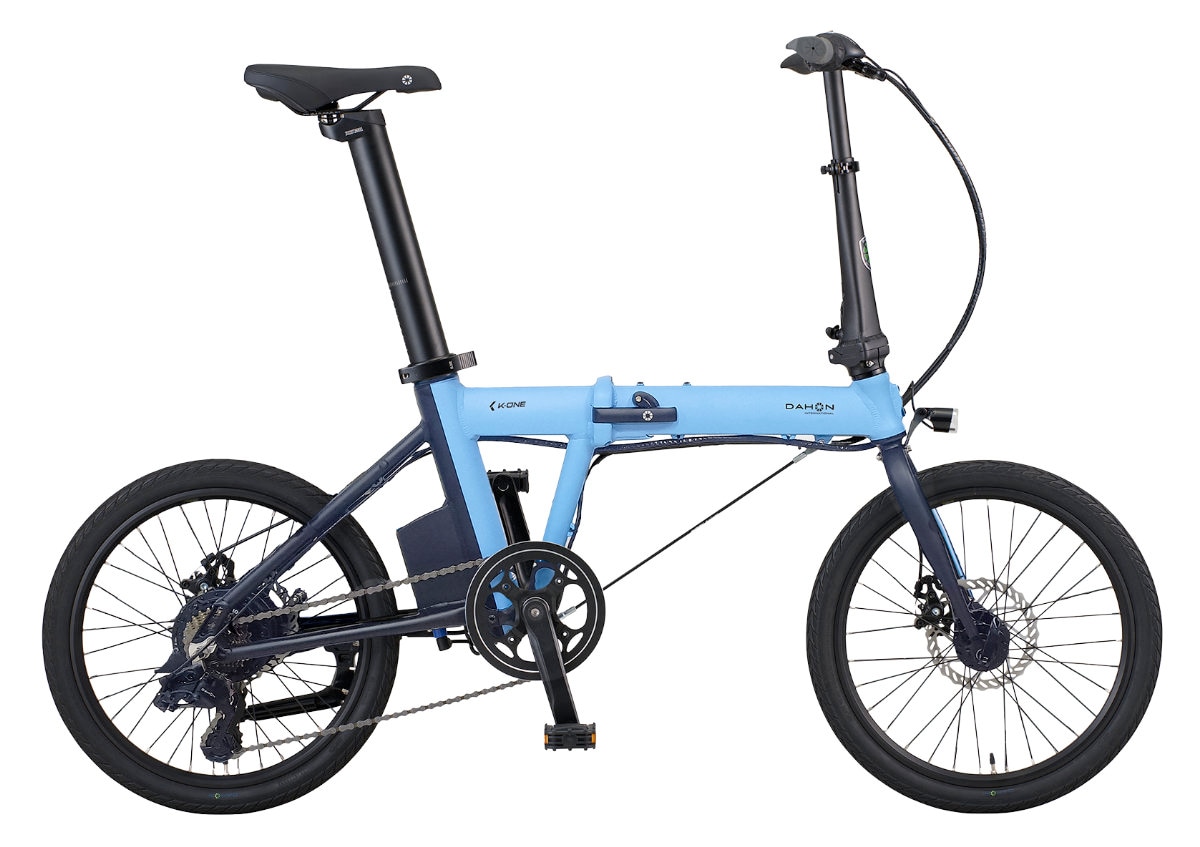 ダホン K-one ケーワン 小径電動アシスト 折り畳み 7段変速 20インチ DAHON 折りたたみ自転車 ダホーン 電動アシスト自転車 ミニベロ コンパクト 小径 通勤 通学 Fu-Com同等車 インターナショナル 防犯登録無料 スカイ