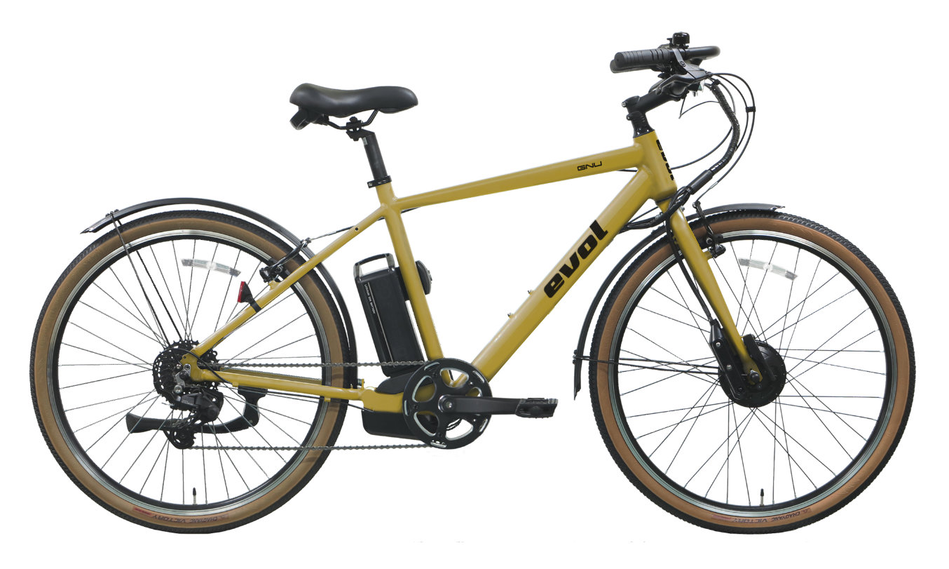 エヴォル ヌーEVOL GNU ETY79A 9段変速 27.5インチ 650×42B マウンテンバイク Eバイク 電動自転車 電動アシスト自転車 太陽誘電製アシスト 太タイヤ アサヒサイクル 長距離移動が可能 マスタードイエロー(102)