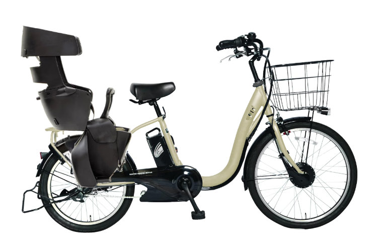 【メーカー直送※送料無料】後ろシートセット 電動自転車 子供乗せ ペルテック PELTECH TDH-408L 後ろ子供乗せセット 前24/後20インチ 12Ah RBC017付 メーカー直送 内装3段変速 ベージュ