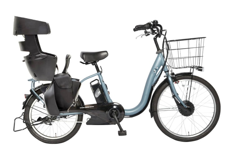 【メーカー直送※送料無料】後ろシートセット 電動自転車 子供乗せ ペルテック PELTECH TDH-408L 後ろ子供乗せセット 前24/後20インチ 12Ah RBC017付 メーカー直送 内装3段変速 ブルー