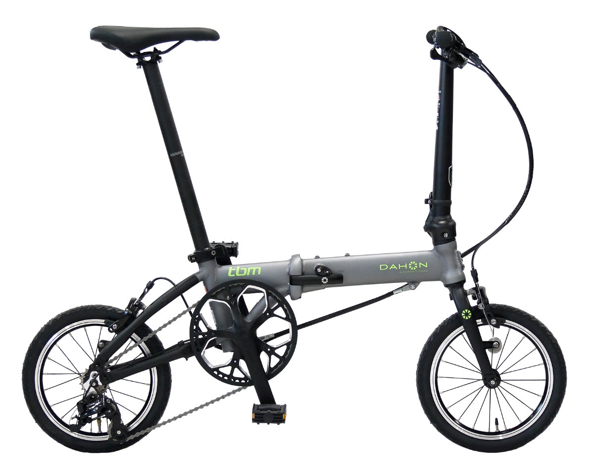 ダホン tbm ティービーエム 外装3段変速 14インチ 超軽量7.9kg DAHON コンパクト ミニベロ 電動小径車 折りたたみ Folding Bike インターナショナル スモークグレー