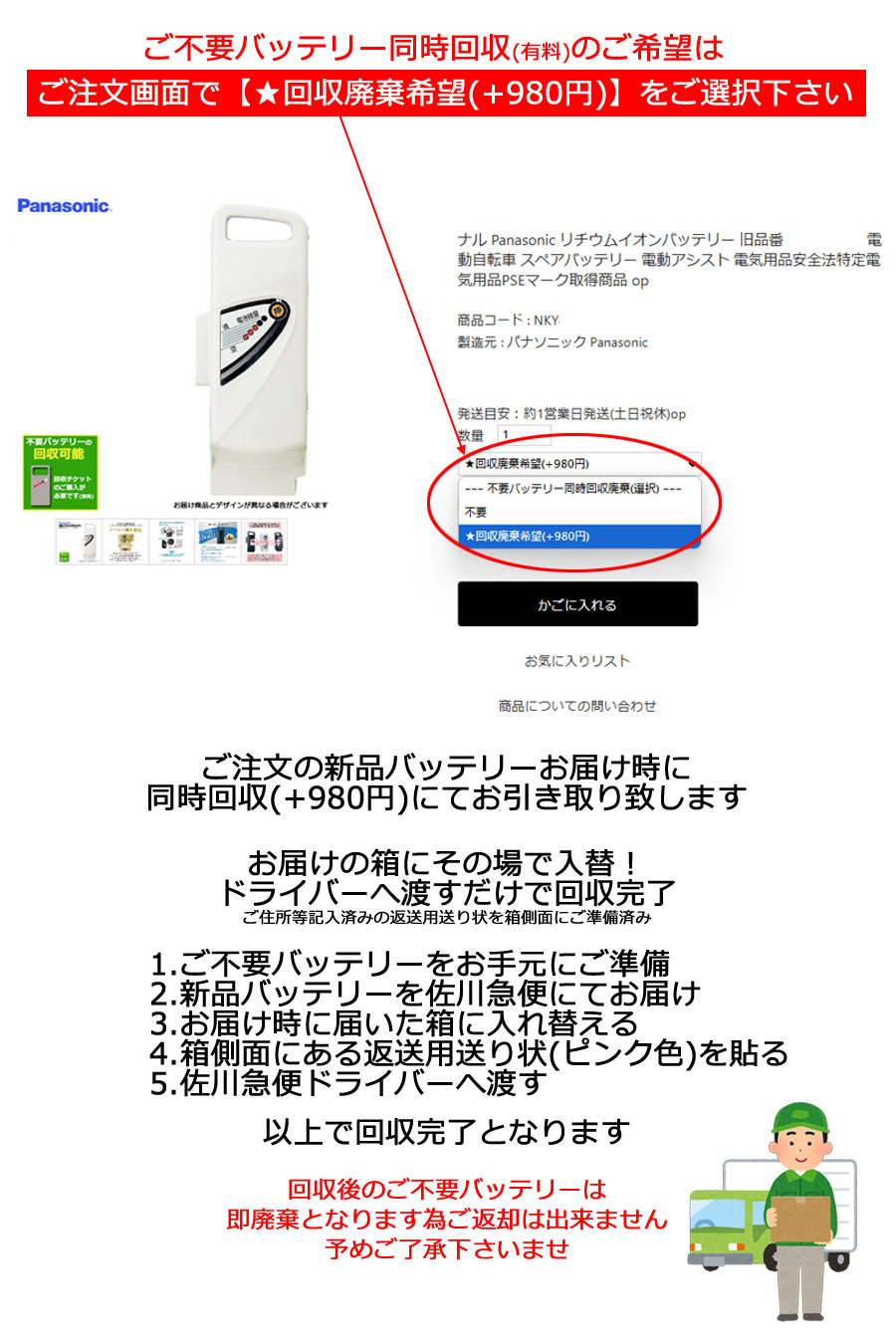 1営業日発送＊ NKY512B02B ホワイト 6.6Ah パナソニック ナショナル