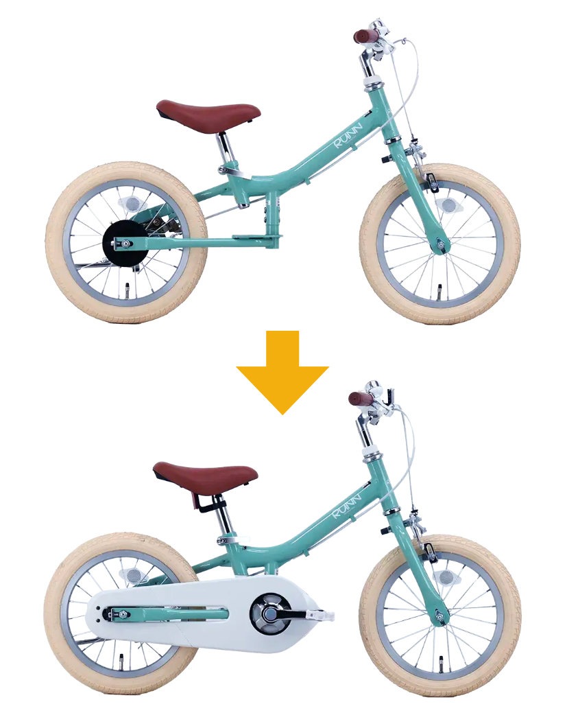 2way 自転車　キックバイク　ペダル　ほぼ新品　美品 自転車練習 キックバイク ペダル 後付け へんしん バイク サカイ