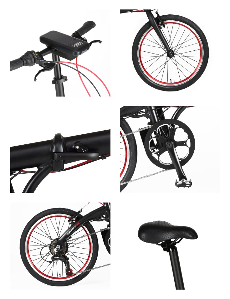 TRANS MOBILLY 折りたたみ電動アシスト自転車 軽量折りたたみ電動アシスト自転車 20インチ 6段変速 アルミフレーム