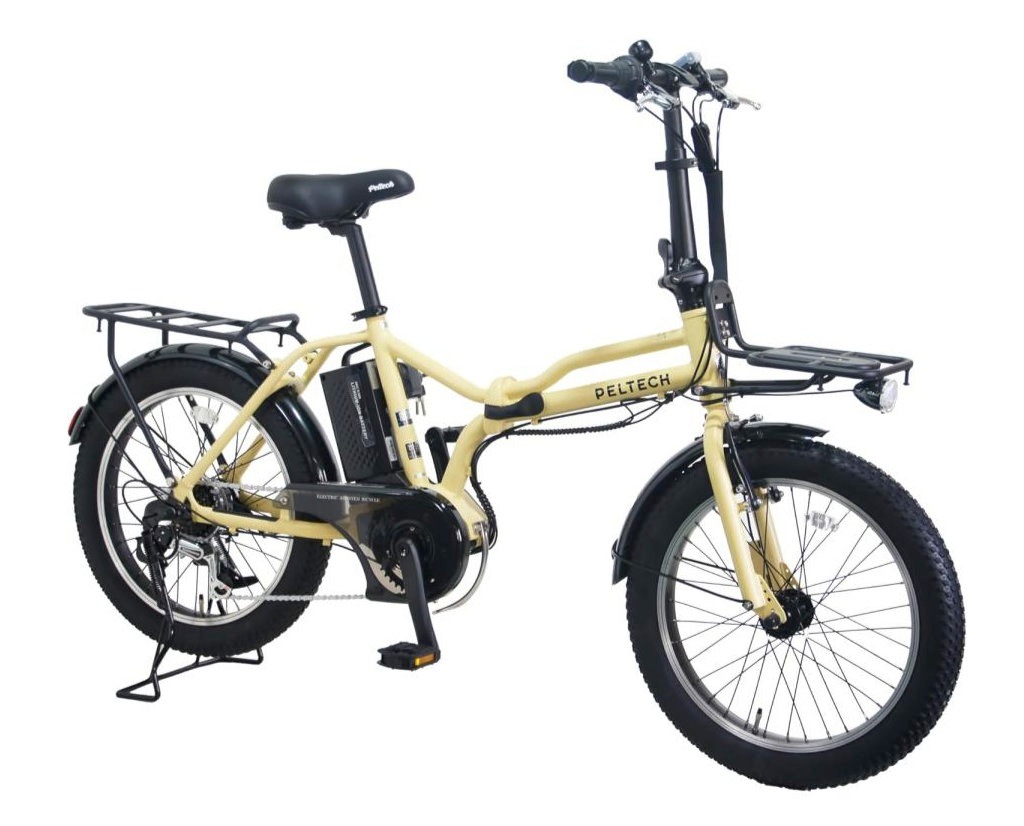 福岡市引取り限定PELTECH ペルテック 電動アシスト自転車 TDN-206 PELTECH 送料無料 電動アシスト 自転車 20インチ 折りたたみ