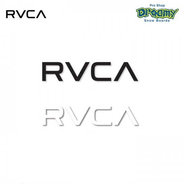 RVCA ステッカー THERMAL DIE CUT STICKER ロゴ ダイカット R00S05 BLK WHT ルーカ SPRING/SUMMER  正規品|RVCA|アパレル