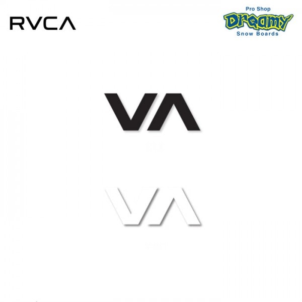 RVCA ƥå THERMAL DIE CUT STICKER  å R00S06 BLK WHT 롼 SPRING/SUMMER  