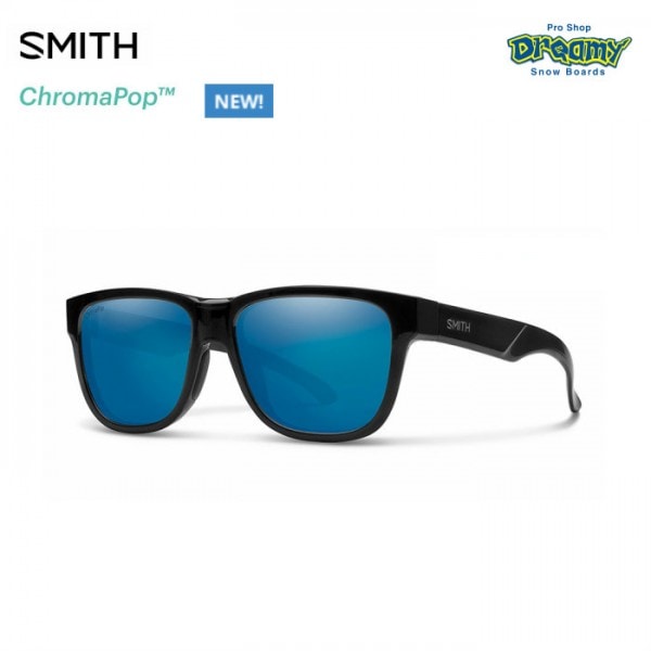 SMITH スミス Lowdown Slim 2 Black ローダウン スリム2 偏光 クロマポップ コンパクトデザイン ChromaPop Polarized Blue Mirror 020439