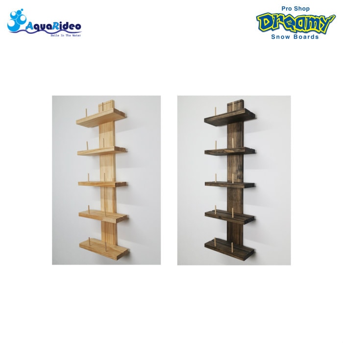 AquaRideo(アクアリデオ) 「お気に入りを飾ろう! 」木製 ボード ラック パラレル ホワイト | AquaRideo(アクアリデオ) 「お気に入りを飾ろう! 」木製