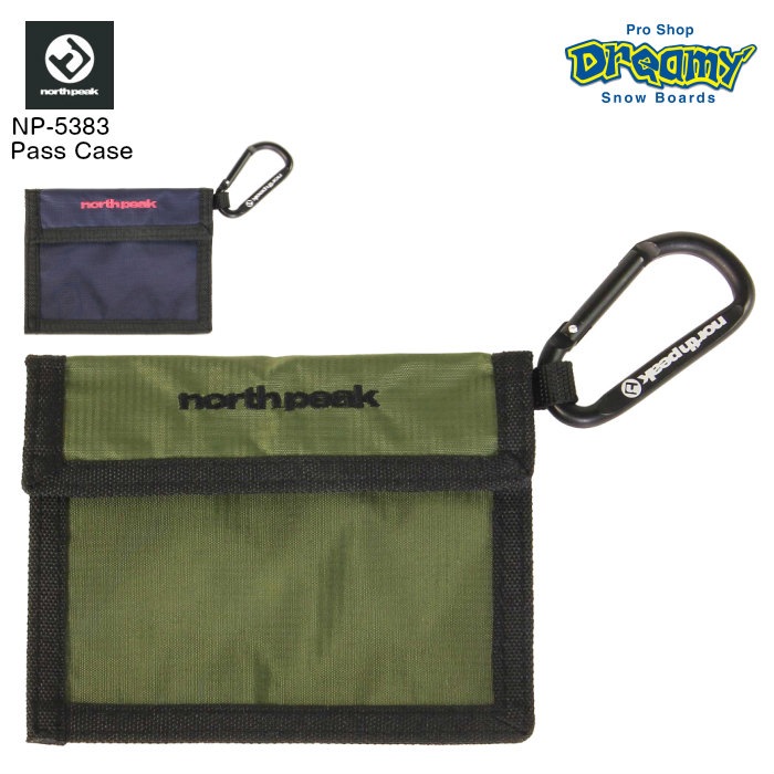 north peak ノースピーク Pass Case NP-5383 パスケース 横型 カラビナ