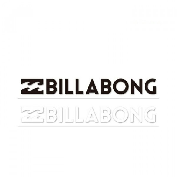 BILLABONG W120mm ステッカー STICKERS カッティング B00S10 BLK WHT ロゴ 正規品|ステッカー