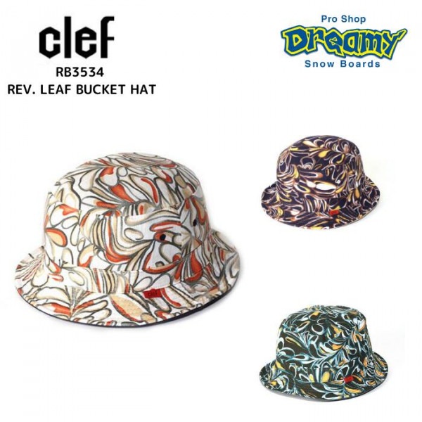 clef  RB3534 REV. LEAF BUCKET HAT С֥ ϥå Хåȥϥå SIZE 57.5cm~58.5cm   ˹  