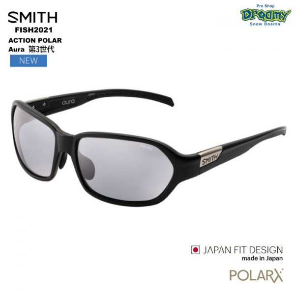 SMITH ߥ ACTION POLAR Aura 3 207700408  MatteBlack X-Gray 27 Silver Mirror и ѥեå   եå 