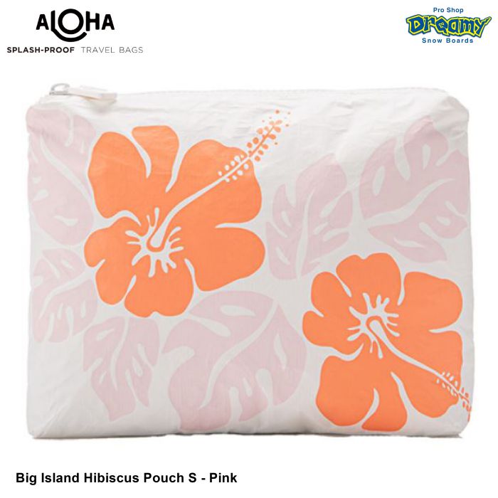 ALOHA アロハコレクション Big Island Hibiscus Pouch S - Pink ao