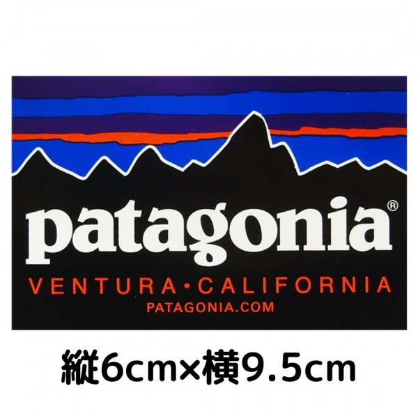 patagonia ステッカー パタゴニア CLASSIC PATAGONIA 縦6cm 横9.5cm ロゴ ステッカー シール|ステッカー