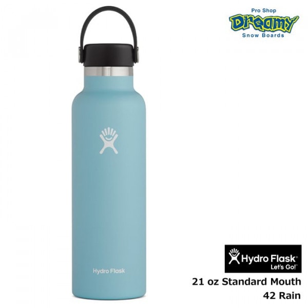 HydroFlask �ϥ��ɥ��ե饹�� 21 oz Standard Mouth 621ml #5089014 42 Rain ���ƥ�쥹�ܥȥ� ������Ǯ��¤ ���ݡ��İ���OK �����ȥɥ� �ޥ��ܥȥ� ���� ������