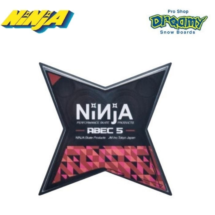 NINJA ベアリング スター型 オイル ABEC5 スケートボード ベアリング