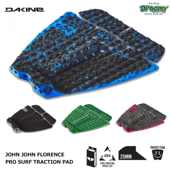 DAKINE �������� JOHN JOHN FLORENCE PRO SURF TRACTION PAD BC237800 33x31.75cm �ǥå��ѥå� ��ʬ����EVA 25mm�ơ��륭�å� 5�ԡ��� �����եܡ��� ������