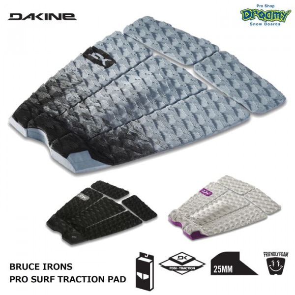 DAKINE �������� BRUCE IRONS PRO SURF TRACTION PAD BC237802 30x35cm �ǥå��ѥå� ��ʬ����EVA 25mm�ơ��륭�å� 5�ԡ��� 3M���奷���� �����եܡ��� ������
