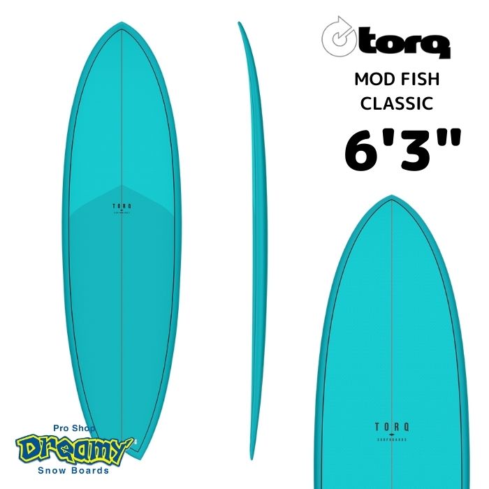 TORQ Surfboard トルクサーフボード MODFISH 6'3” クラシック CLASSIC