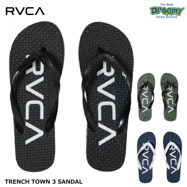 RVCA 롼 TRENCH TOWN 3 SANDAL BC041984  Сåѡ PVCȥ VAեåȥ٥å ܥù  ӡ 2022ղ 