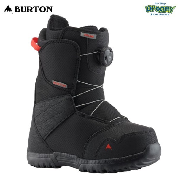 BURTON Сȥ Kids' Zipline BOA Snowboard Boots 131911 åץ饤 Ρܡɥ֡ ߥǥեå ޥƥ å Black 