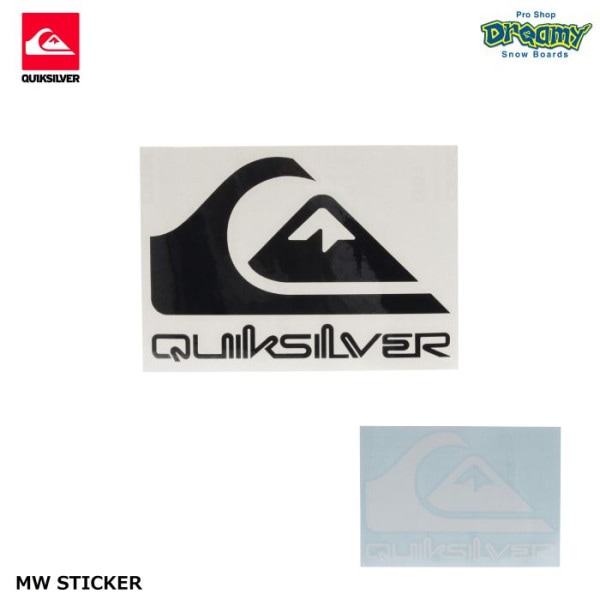 QUIKSILVER �����å�����С� MW STICKER QOA215320 ���ƥå��� H12.6xW18.5cm ���� 2022 ������