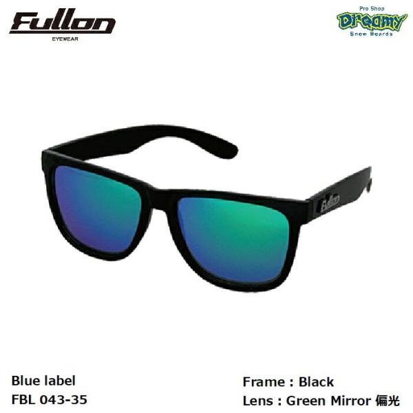 FULLON ե FBL 043-35 Black GreenMirrorи ȥ ᥬͿĶݶ° ֥å ꡼ߥ顼 󥰥饹 