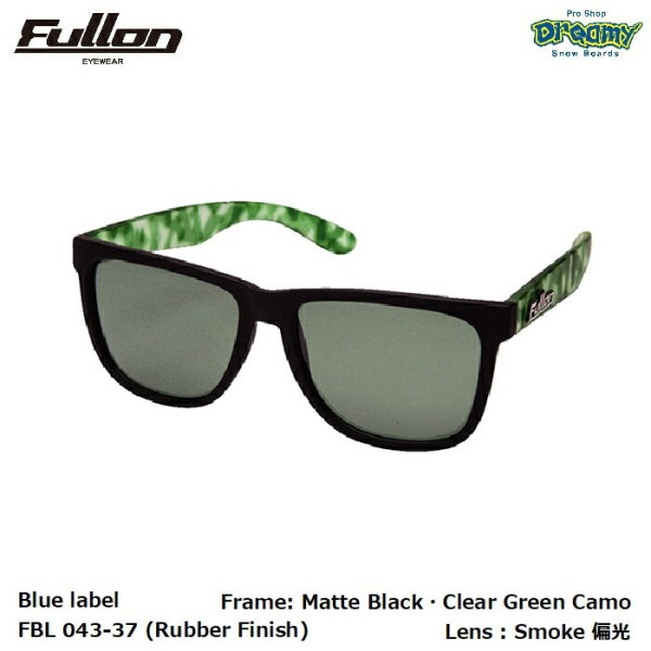 FULLON ե FBL 043-37 (Rubber Finish) MatteBlackClearGreenCamo Smokeи ȥ Сե˥å ° 󥰥饹 