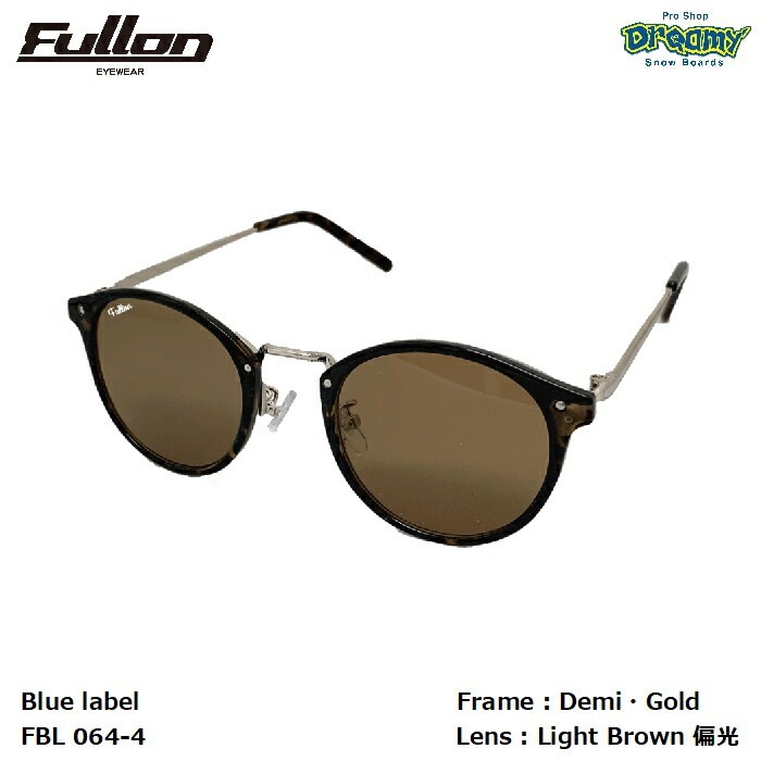 FULLON フローン FBL 064-4 Demi・Gold LightBrown偏光レンズ メタル