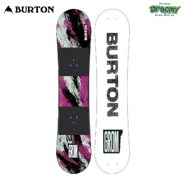 BURTON �С��ȥ� Kids' Burton Grom Snowboard 235991 �ե�åȥȥå� �ĥ��� ������ޥ���ƥ� ���å� ���Ρ��ܡ��� �ӥ��ʡ� �� 23-24 ������