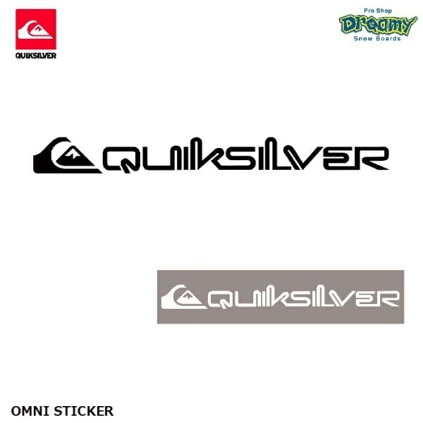 QUIKSILVER åС OMNI STICKER QOA215321 ž̥ƥå H2.5cm x W25cm ֥  