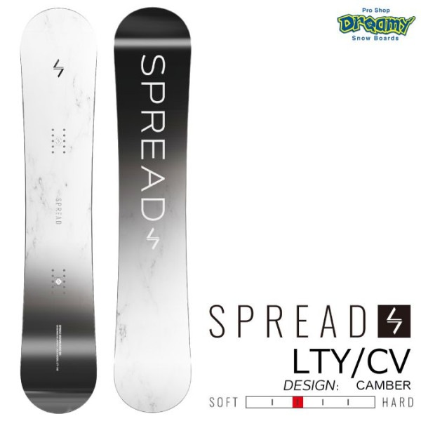 【残りわずか！】23-24 SPREAD スプレッド LTY/CV 136/139/141/143/145/148 キャンバーモデル フリーラン スノーボード 尾川慎二 板 グラトリ レッツトライ レ