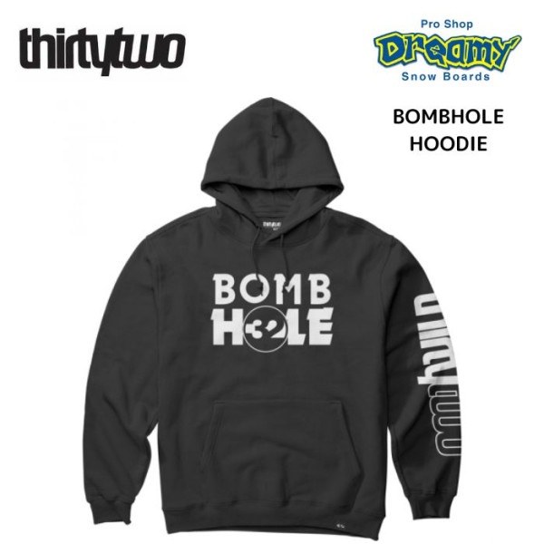 ThirtyTwo 32 サーティートゥー トレーナー BOMBHOLE HOODIE 0200023135 BLACK 2023-2024冬新作 正規品