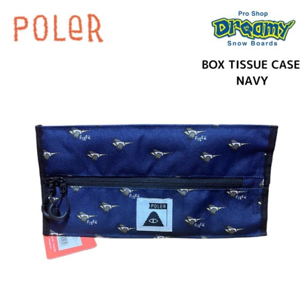 POLER ݡ顼 BOX TISSUE CASE ƥå奱 233mcv0113 0600223FWD0314 NAVY ȥɥ  2023 