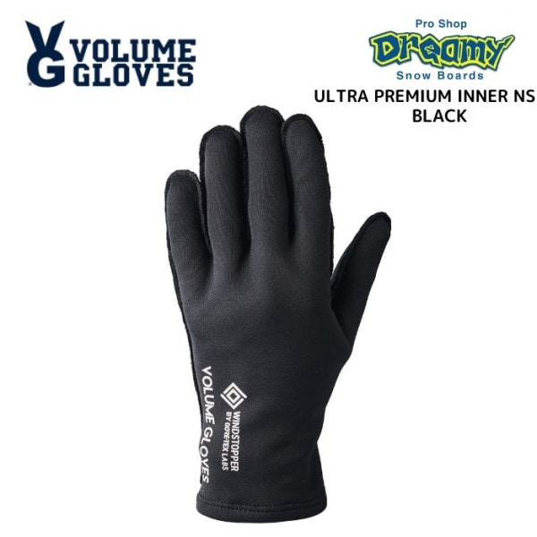 VOLUME GLOVES �ܥ�塼�॰������ ULTRA PREMIUM INNER NS GI05G BLACK ���Ρ��������� 23-24��ǥ� ������