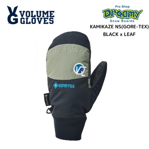 VOLUME GLOVES �ܥ�塼�॰������ KAMIKAZE NS(GORE-TEX) PKW22G01 BLK/LEAF ���Ρ��������� 23-24��ǥ� ������