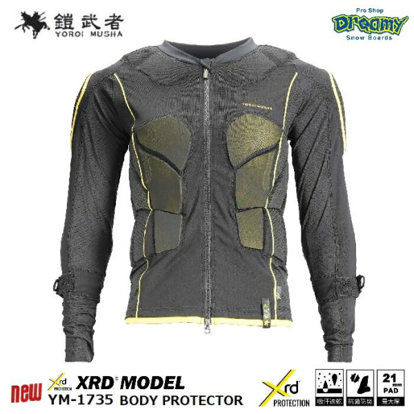  ॷ BODY PROTECTOR YM-1735 XRD ѥåɺ21mm 쥤䡼3+3Då ۴® ɽ BK ˥å Ρܡ 23-24 