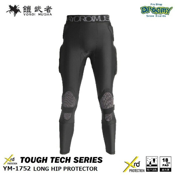  ॷ LONG HIP PROTECTOR YM-1752 XRD ѥåɺ18mm 2إѥå+3DåxǺ ۴® BK ˥å Ρܡ 