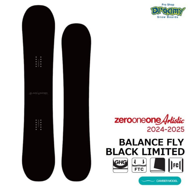 24-25 011 Artistic BALANCE FLY BLACK LIMITED 󥢡ƥƥå Х󥹥ե饤 ֥åߥƥå С ȥ Ρܡ  