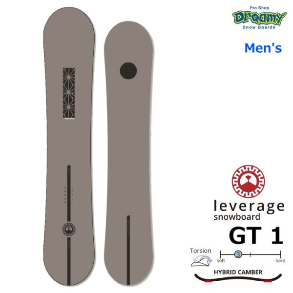 24-25 leverage GT1 148/151/154 ハイブリッドキャンバー グラトリ専用ボード 弾き スピン レバレッジ メンズ ジーティーワン 国産 スノーボード 板 正規品|ボード|★ス