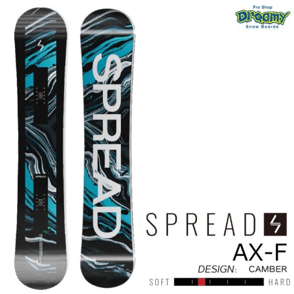 24-25 SPREAD スプレッド AX-F 145/148/150/152/154/156 キャンバーモデル フリーラン スノーボード 尾川慎二 板 グラトリ ジブ レッツトライ 2025 正規品