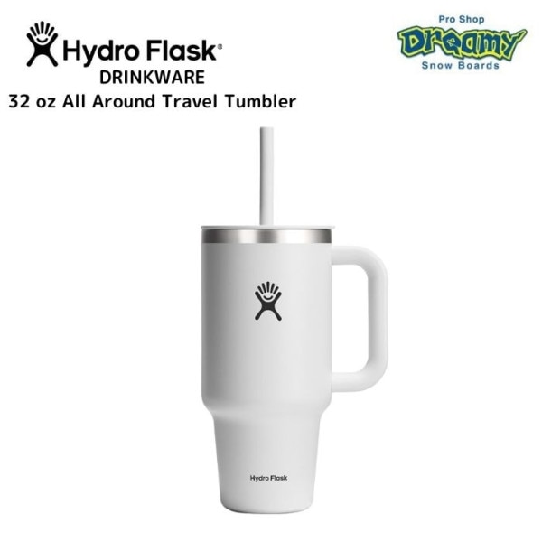 HydroFlask ϥɥե饹 32oz ALL AROUND TRAVEL TUMBLER 8901710010241 White ƥ쥹ܥȥ Ǯ¤ ȥɥ  