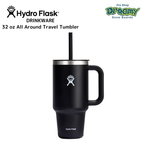 HydroFlask ϥɥե饹 32oz ALL AROUND TRAVEL TUMBLER 8901710032241 Black ƥ쥹ܥȥ Ǯ¤ ȥɥ  