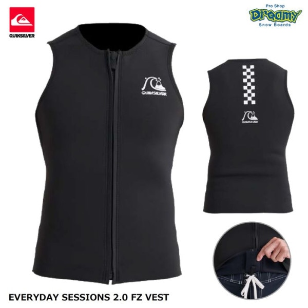 QUIKSILVERåС EVERYDAY SESSIONS 2.0 FZ VEST QWT241707 åȥ ٥ Ρ꡼ եȥå JapanFiT AQUA ե 