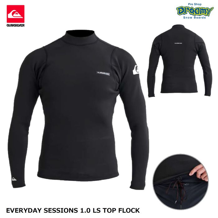 QUIKSILVERクイックシルバー EVERYDAY SESSIONS 1.0 LS TOP FLOCK